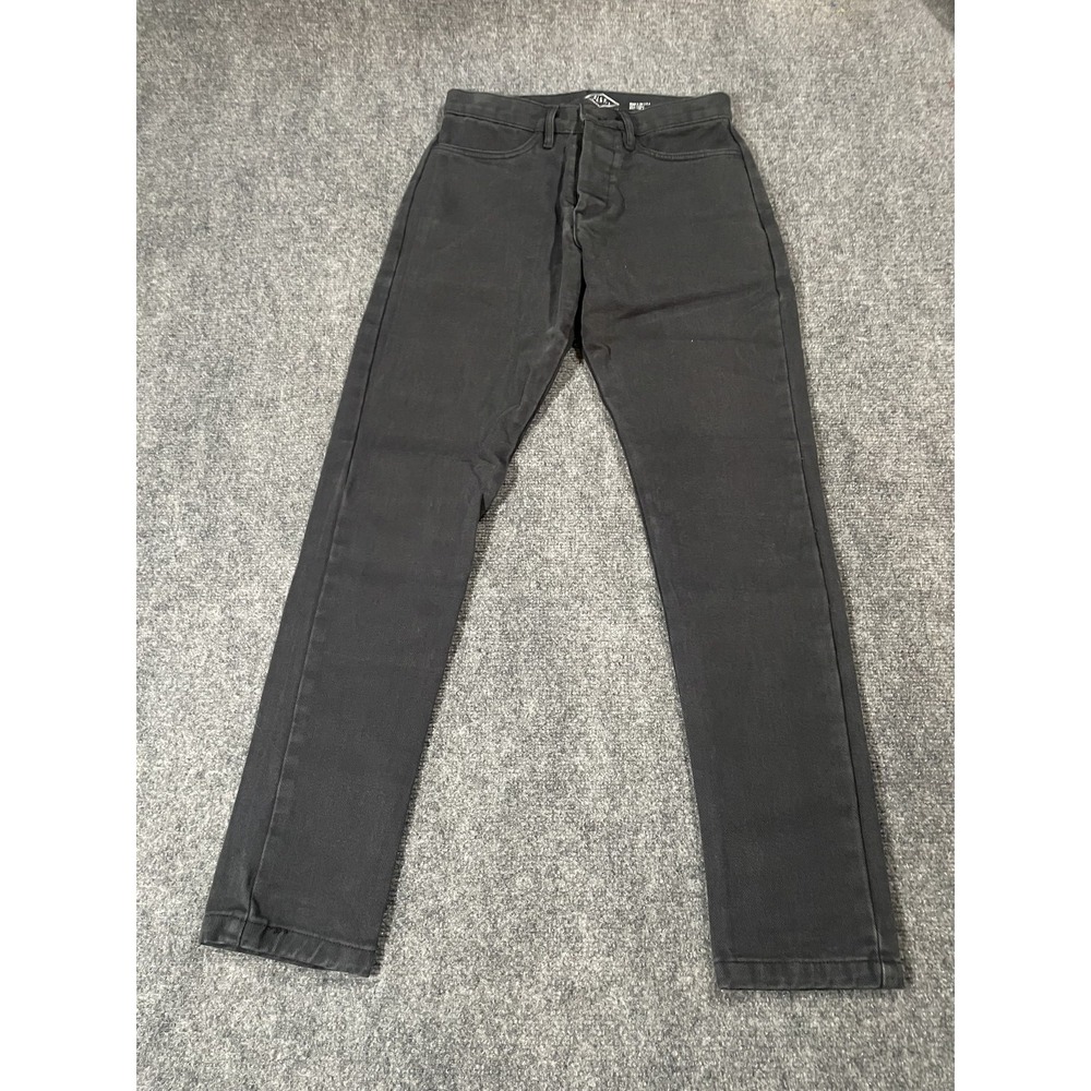 Alex Crane Jeans Womens 26 High Rise Straight Leg Made in USA Button Fly Denim